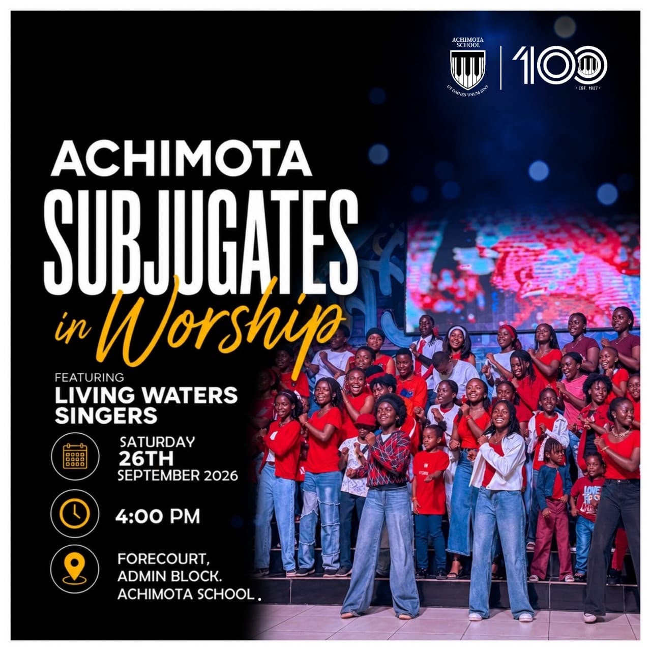 Achimota: Subjugated In Worship event flyer