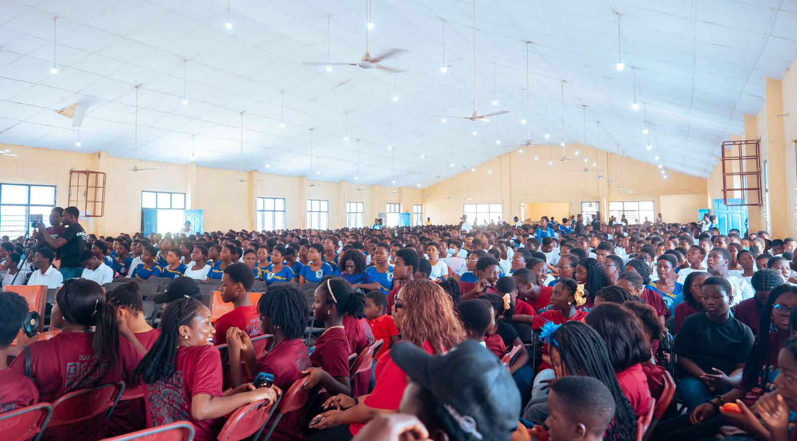 A sea of students gathered — Living Waters Incorporated