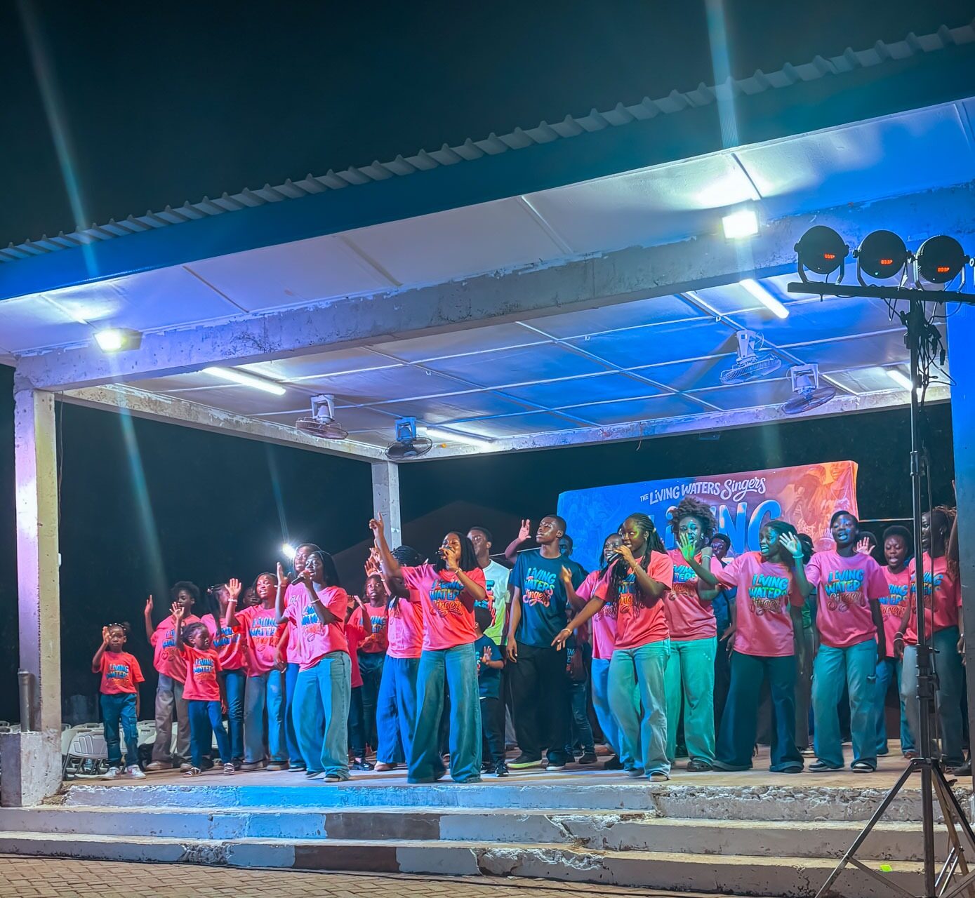 Under the stage lights — Living Waters Incorporated