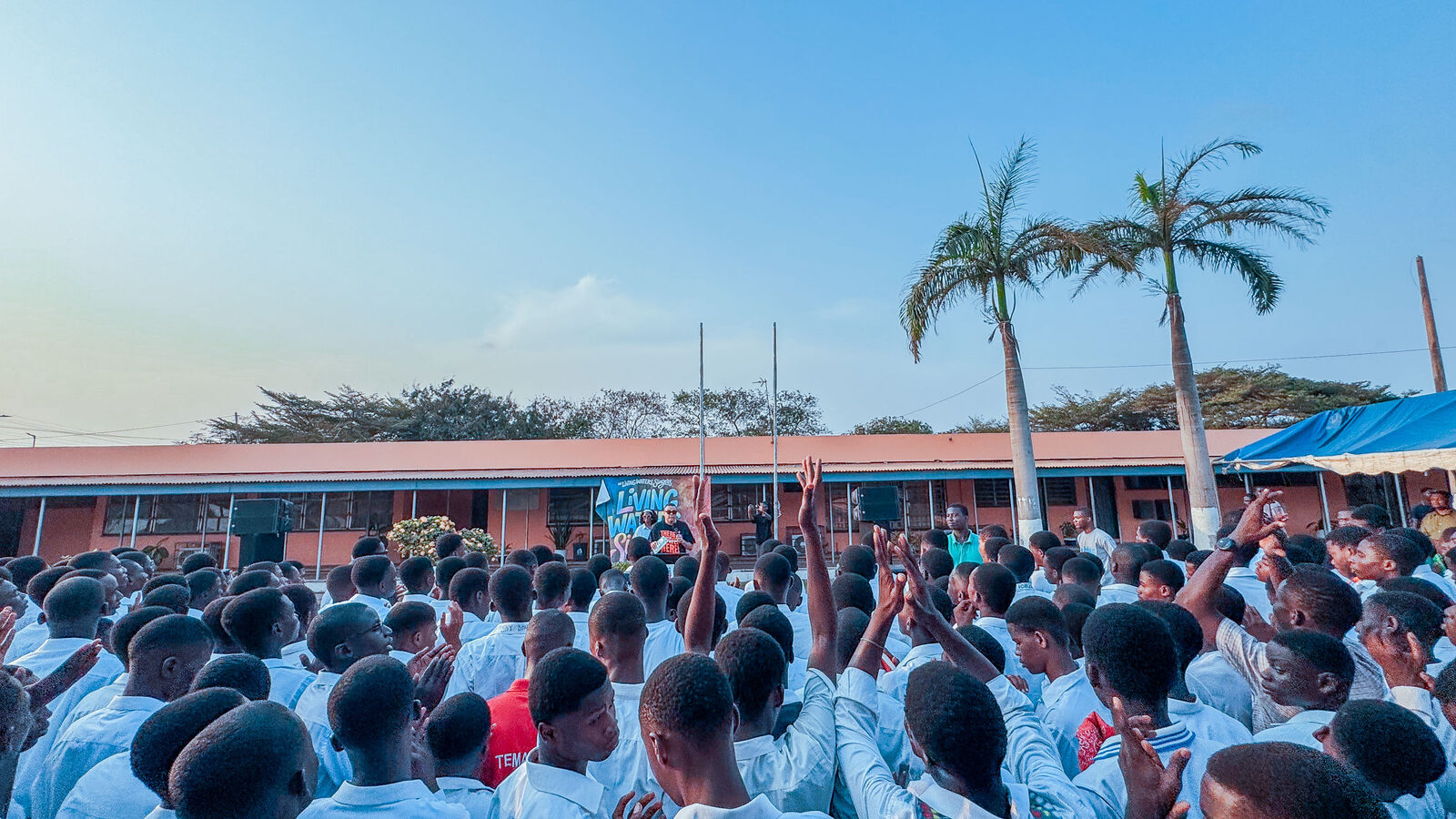 Ministering at a church event — Living Waters Incorporated
